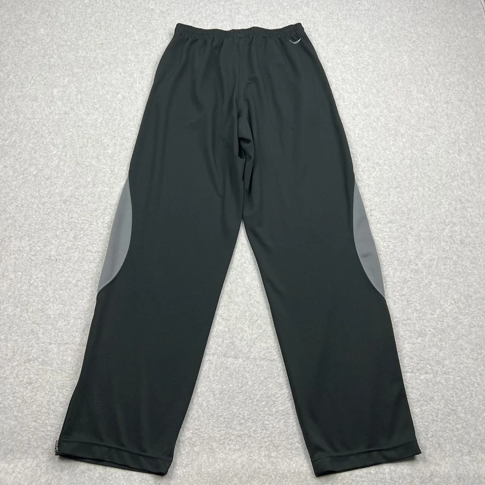 Nike‎ Track Pants Men's Medium Black Warm Up Lined Ankle Zip Gym Training Retro